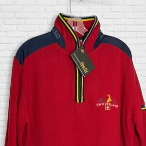 Alpine Club Switzerland Sweater Mens XL Windbreaker Pullover Athletic Fit NEW